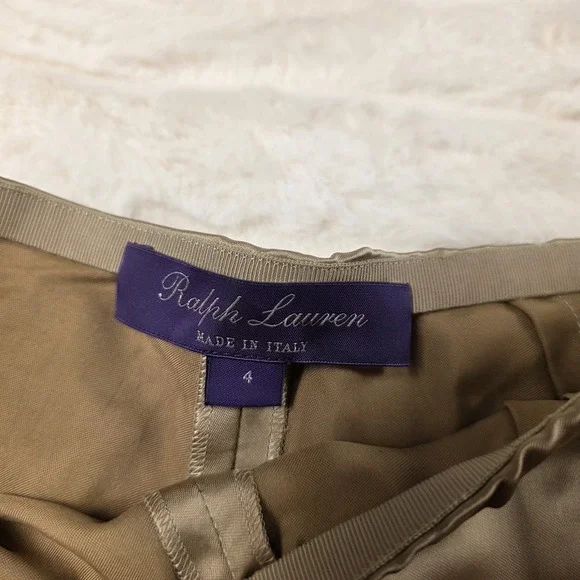 Ralph Lauren Purple Label Ainsworth Washed Satin Shorts Womens 4 $990 - Picture 4 of 8